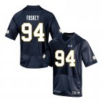 Notre Dame Fighting Irish Men's Isaiah Foskey #94 Navy Under Armour Authentic Stitched College NCAA Football Jersey KBJ5399PH
